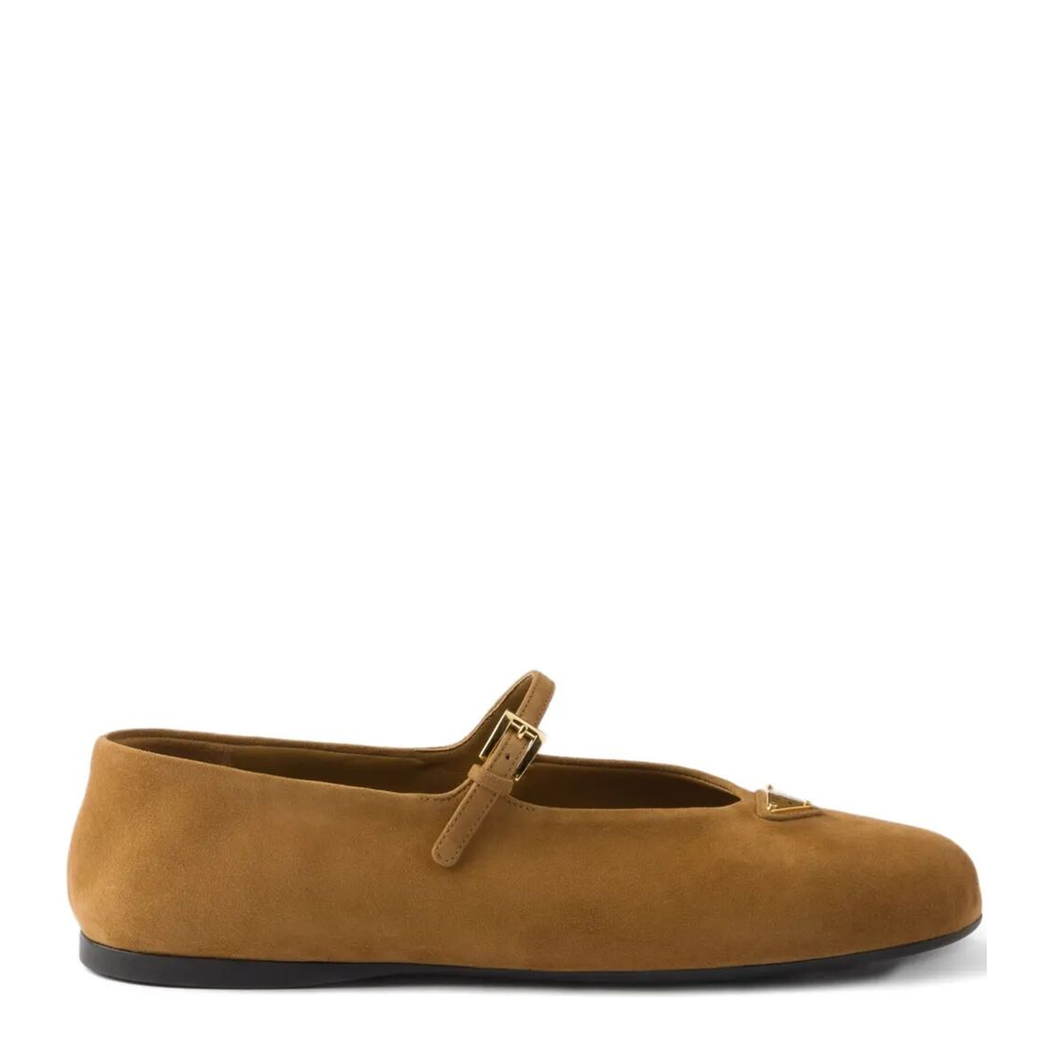 Round Toe Suede Ballerinas - Image 1