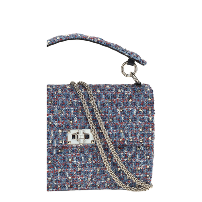 Rockstud Spike Tweed Handbag - Image 4