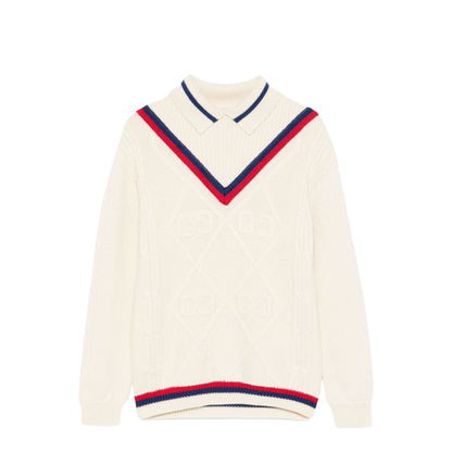 Polo Neck with Cable - Image 1