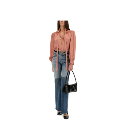 Fluid Silk Jacquard Blouse - Image 2