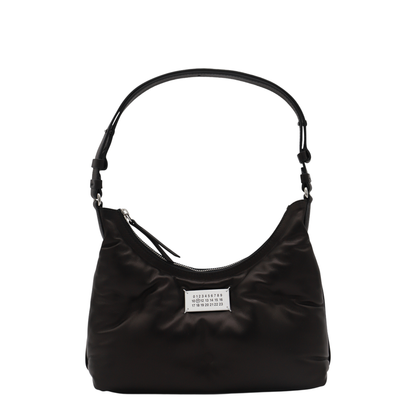 Glam Slam Small Lambskin Hobo Bag - Black - Image 1