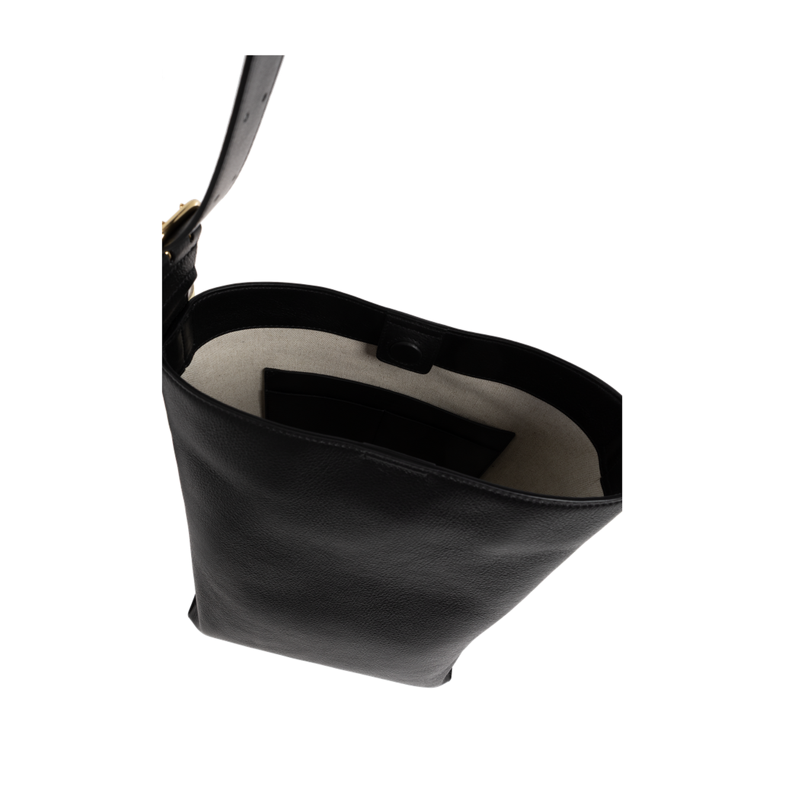 Cannolo Tote Bag Leather Black - Image 5