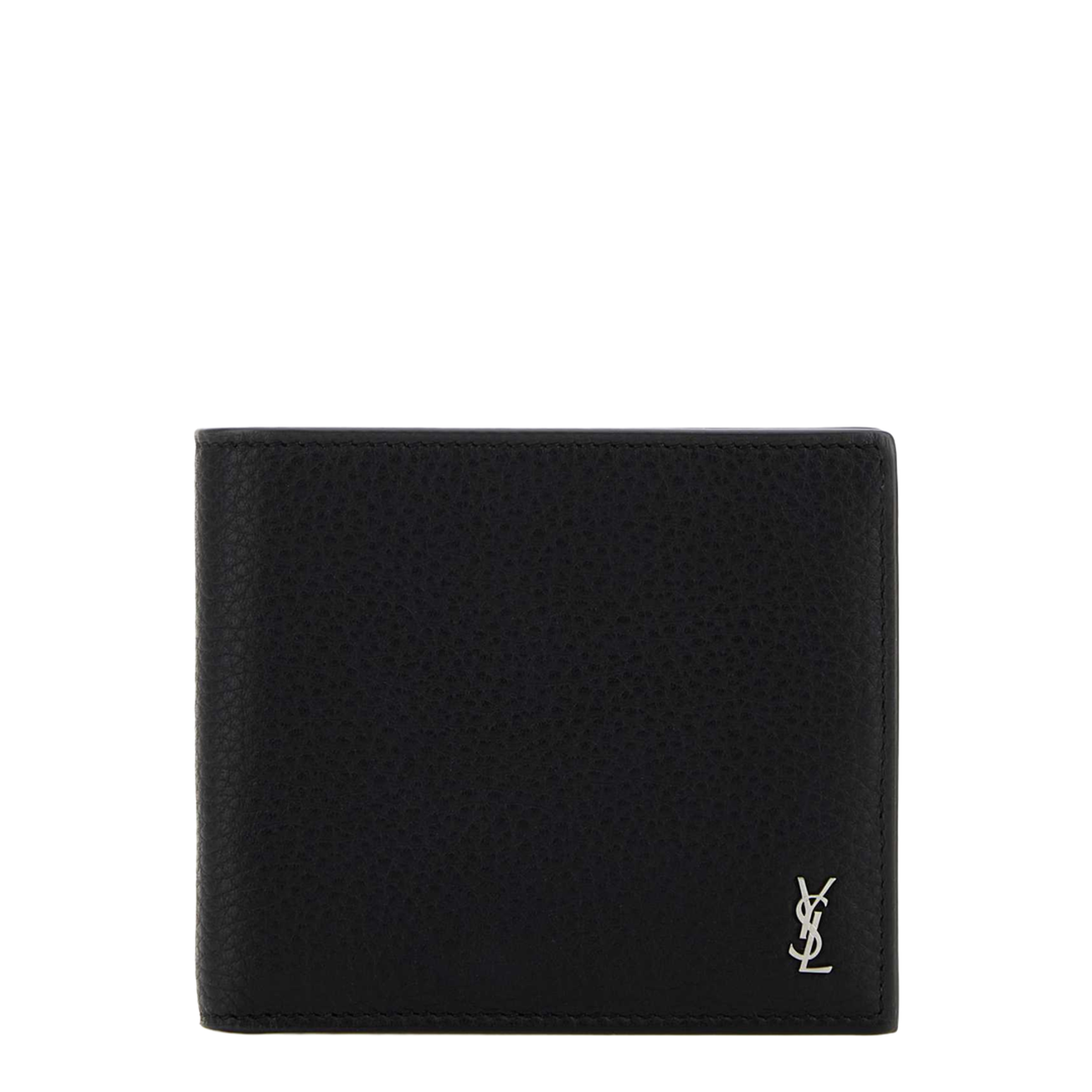 Tiny Cassandre East/West Wallet in Grained Leather (Black) - Image 1