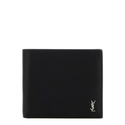 Tiny Cassandre East/West Wallet in Grained Leather (Black) - Image 1