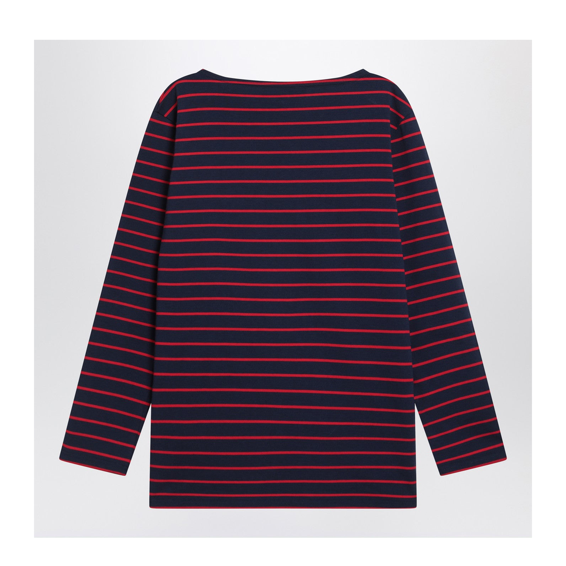 Blue T-shirt with red stripes - Image 2