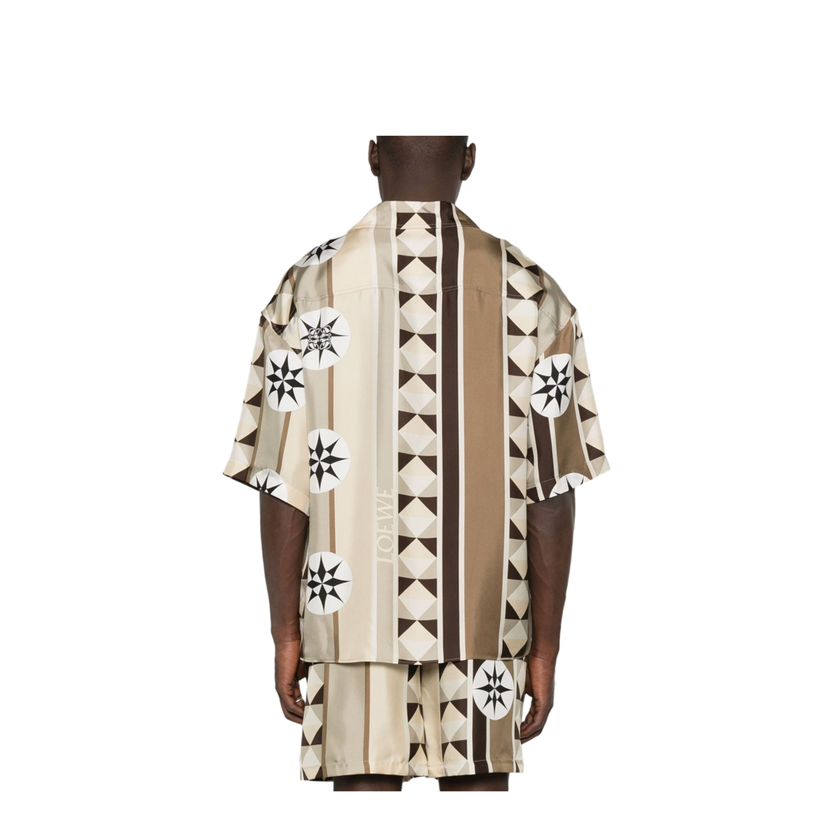 Short Sleeve Shirt in Silk Multicolor - Image 2