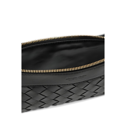 Andiamo Leather Crossbody Bags - Black - Image 3