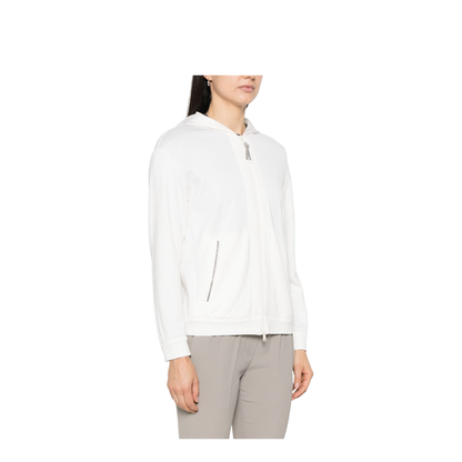 Cotton and Silk Blend Hoodie - Image 3