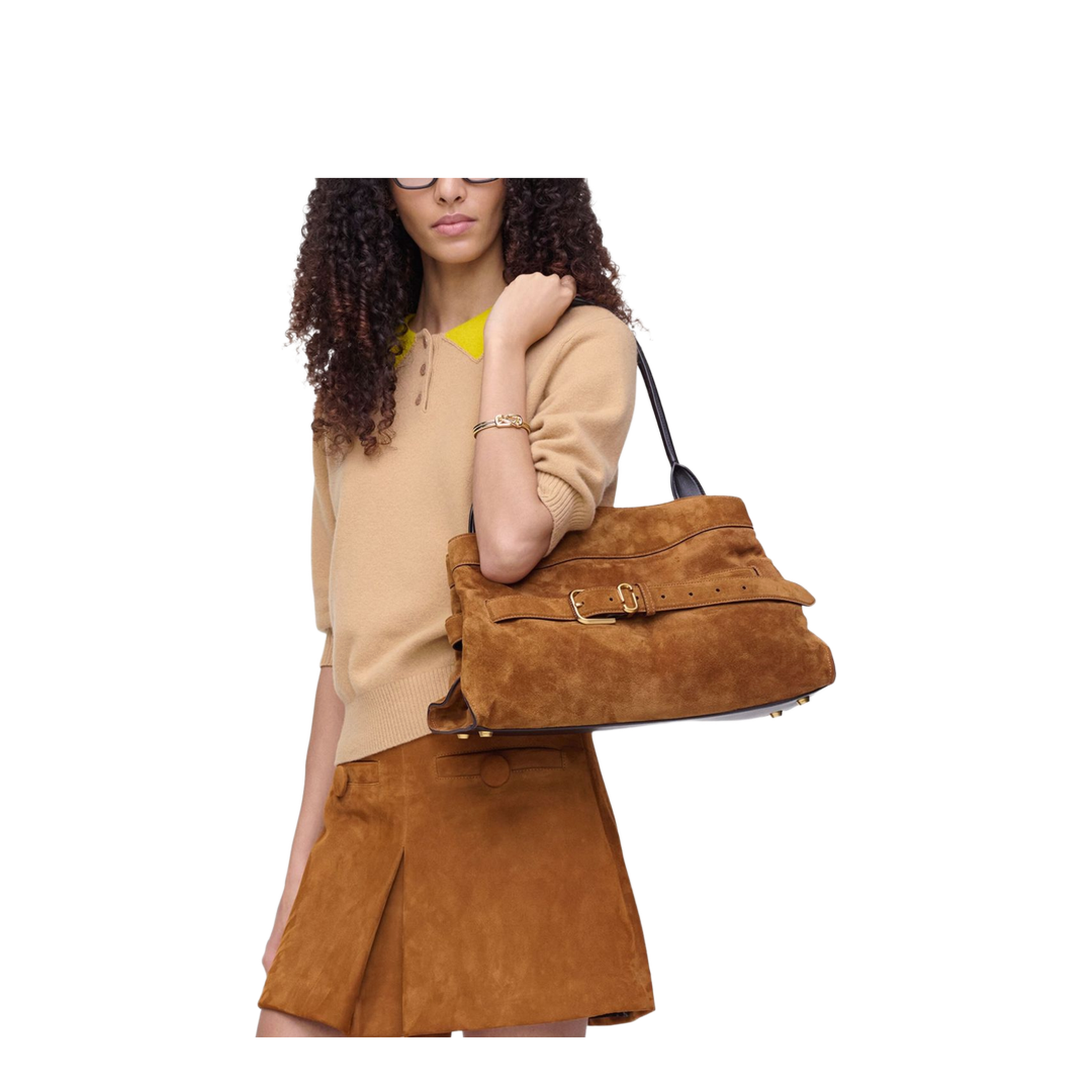 Dakota Large Suede Satchel - Copper - Image 2