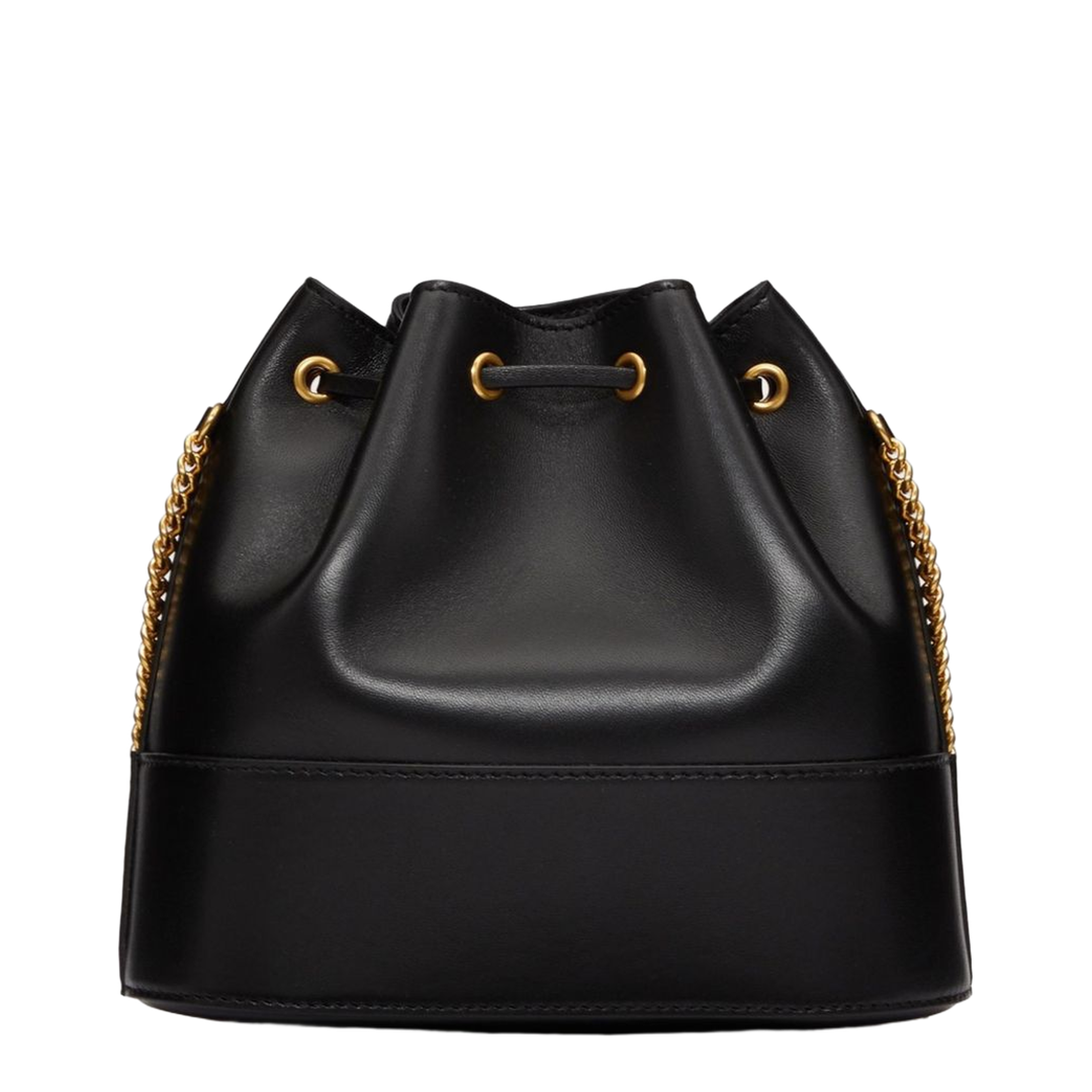 VLogo Signature Mini Nappa Leather Bucket Bag - Black - Image 2