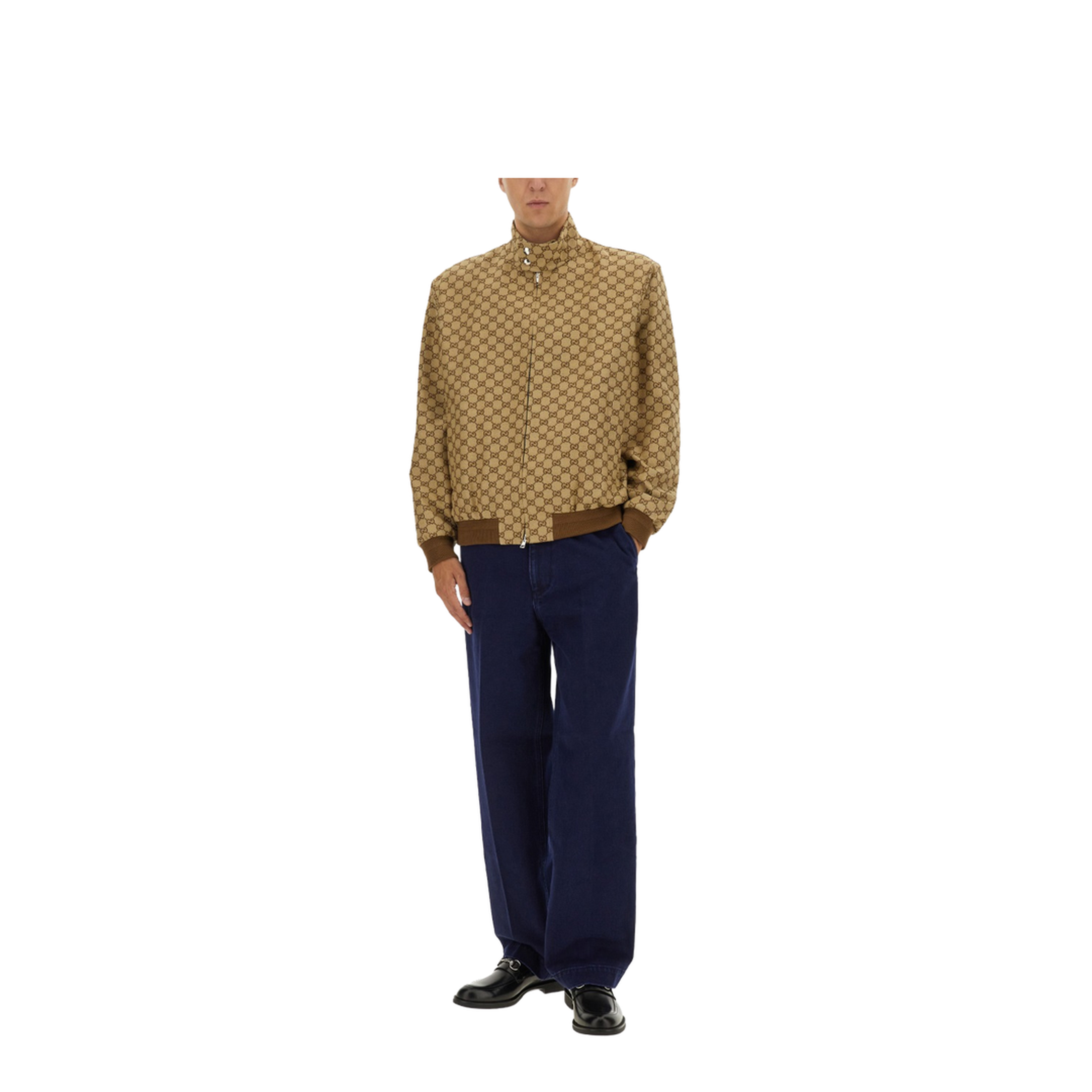 Washed Denim Pant with Embossed Label in Dark Blue - Image 2
