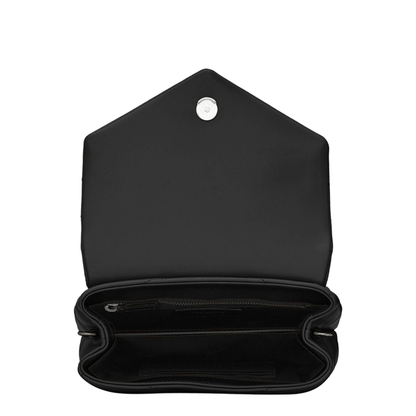 Loulou Mini Lambskin Crossbody Bags - Black - Image 3