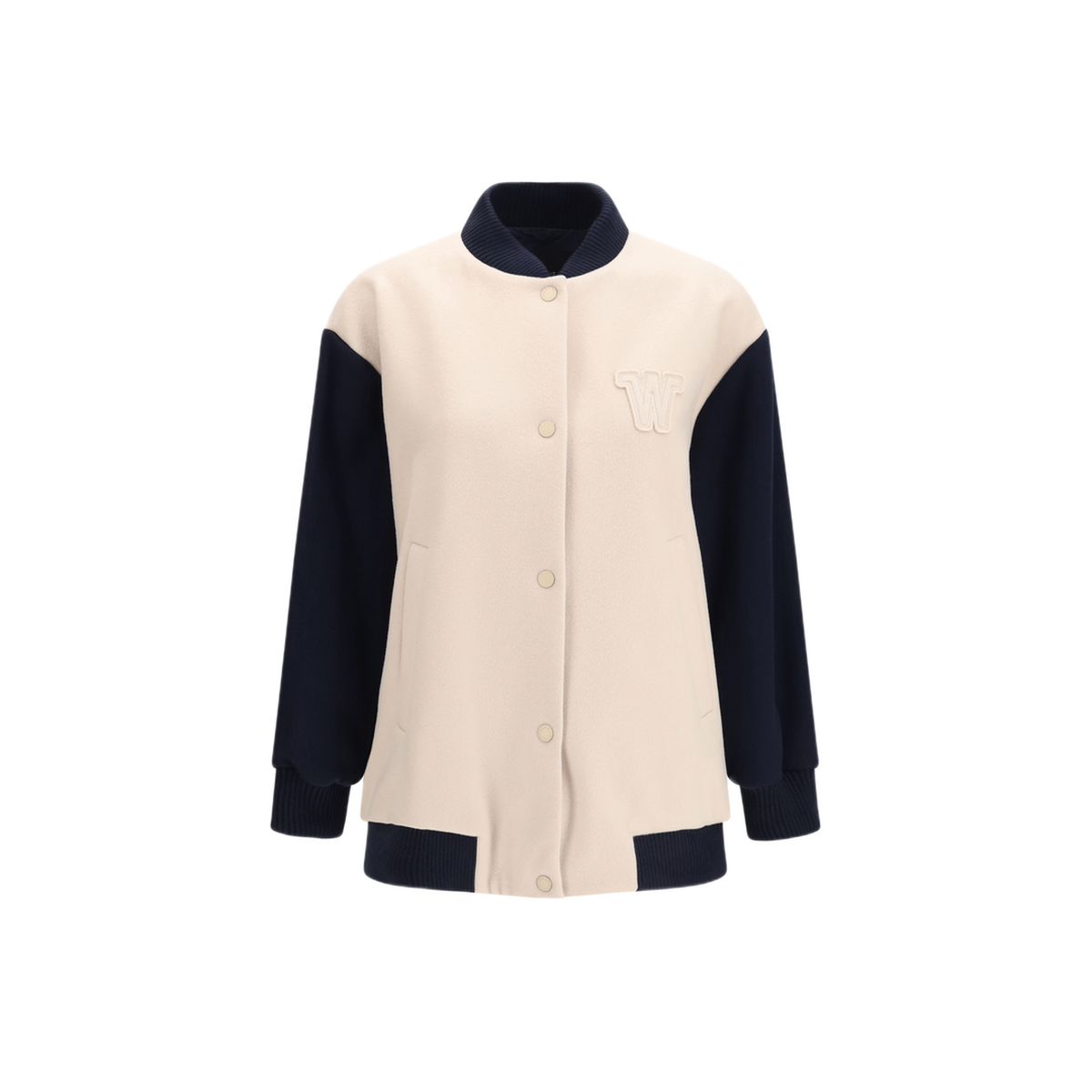 Oversized Bomber In Double Wool - Image 1