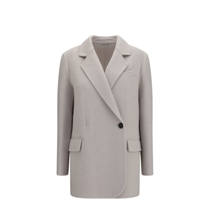 Single Breasted Wool And Cashmere Jacket - Image 1