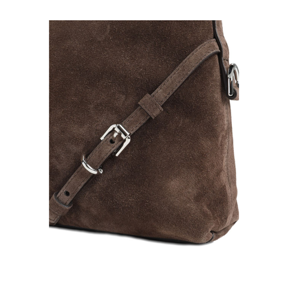 Mini Voyou Shoulder Bag Suede Brown - Image 3