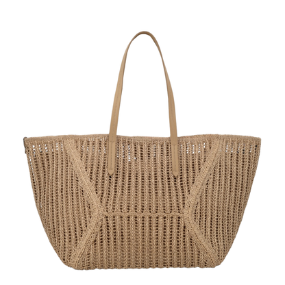 BC Duo Raffia Tote - Beige - Image 1