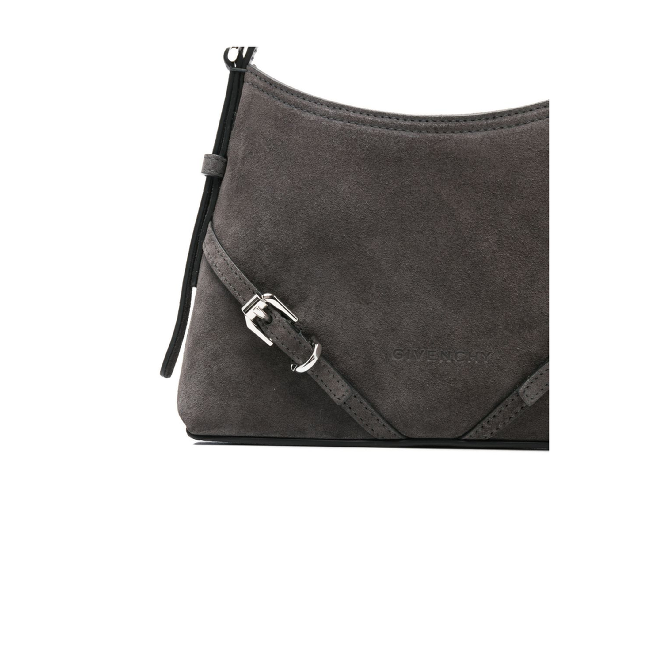 Voyou Nano Suede Bag - Dark Grey - Image 2