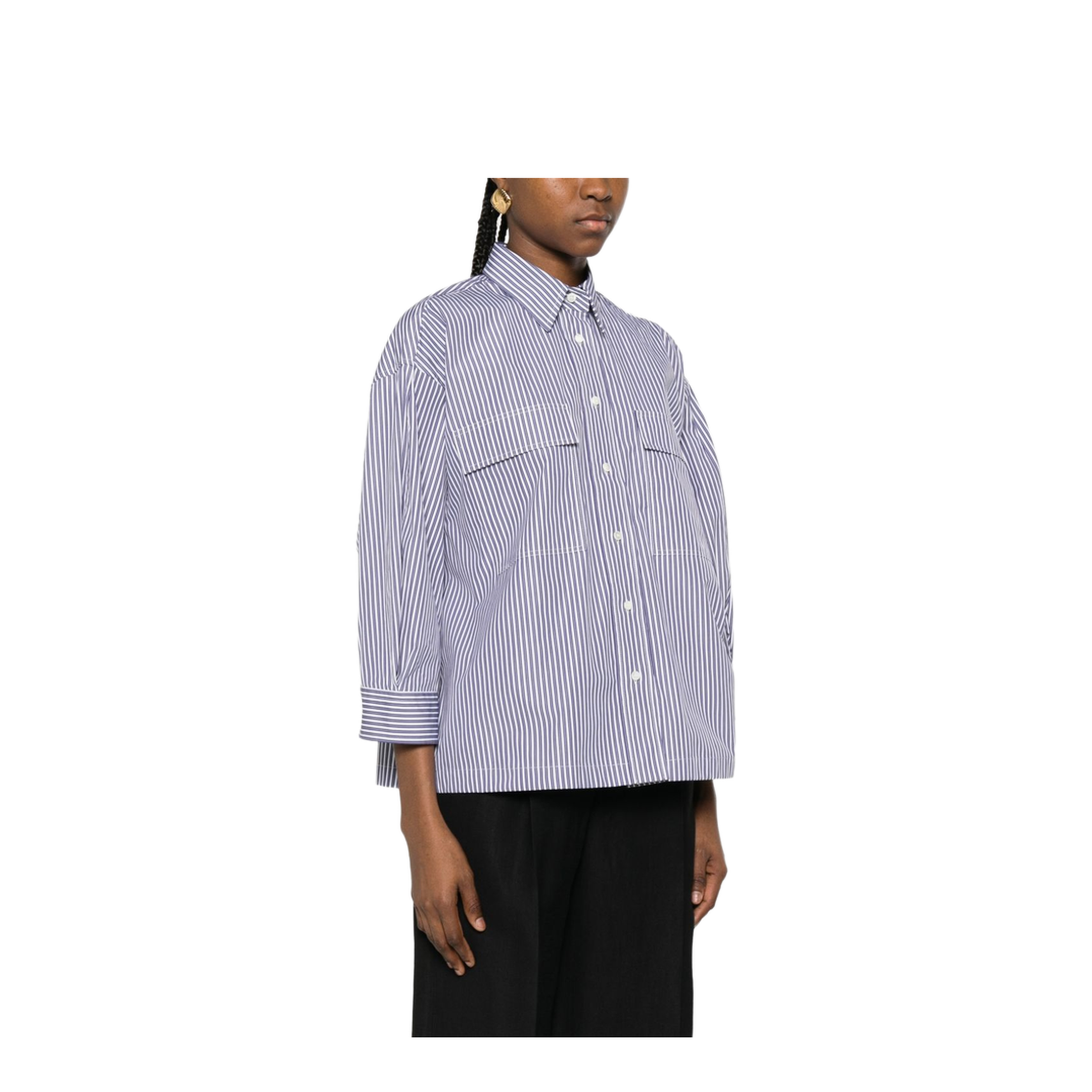 Striped Cotton Shirt - Image 4