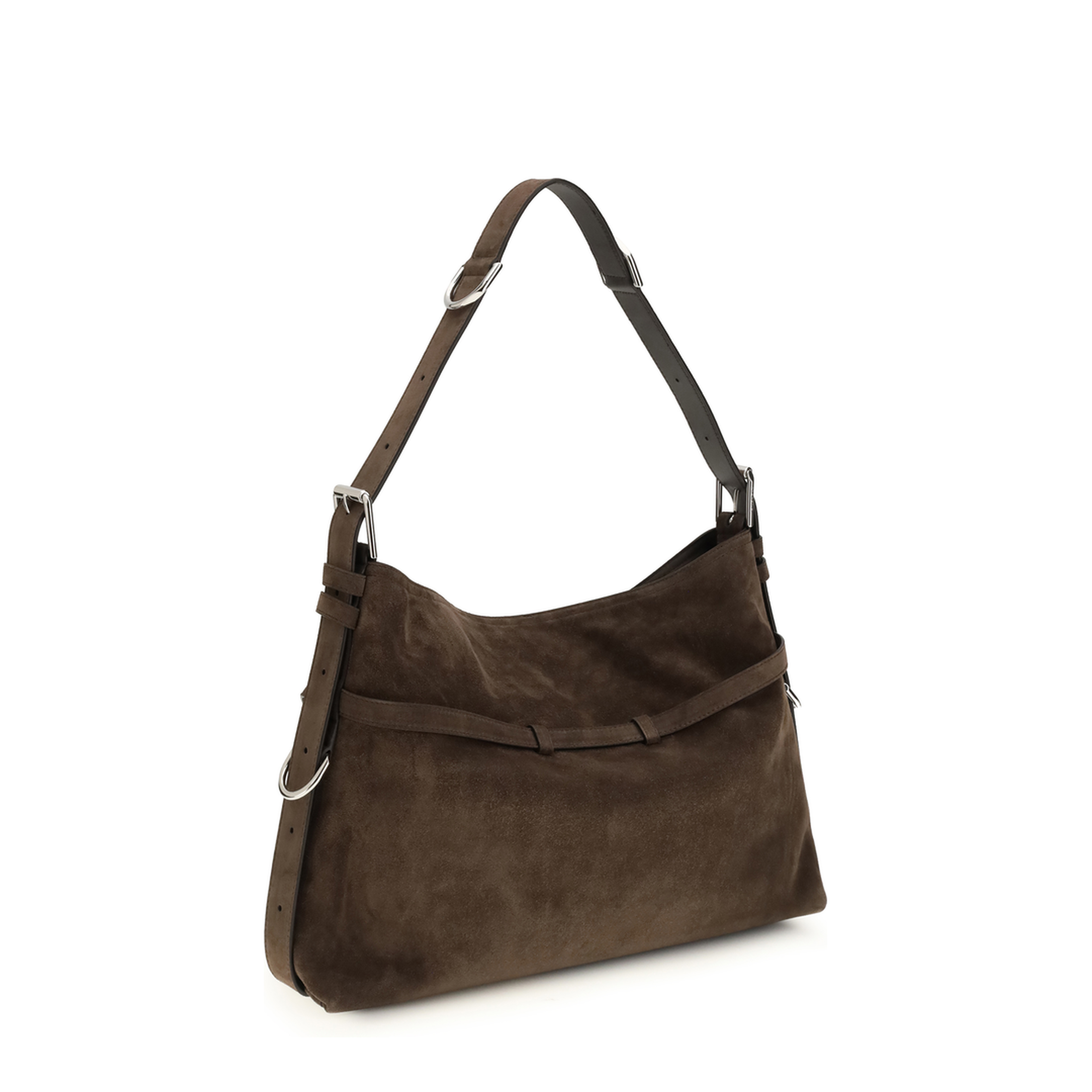 Medium Voyou Shoulder Bag in Glossy Leather - Image 3