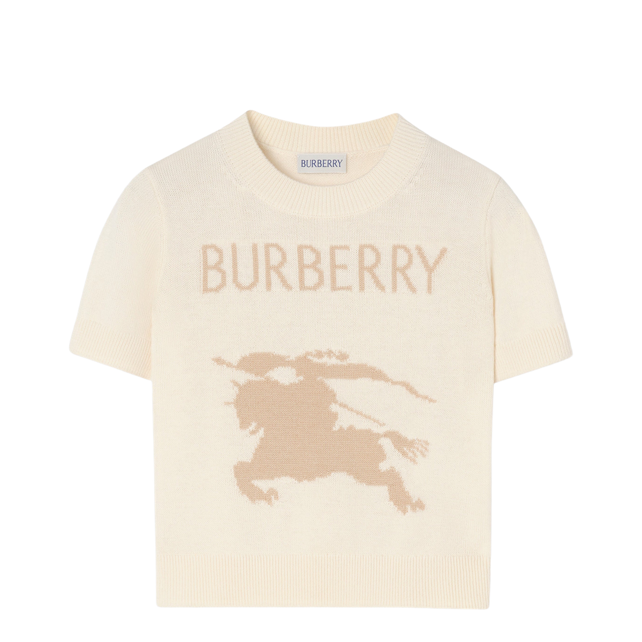 Ivory Knit Top with EKD Logo - Image 1