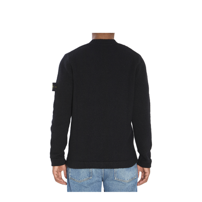 Crew Neck Sweater with Brushed Texture - Image 4