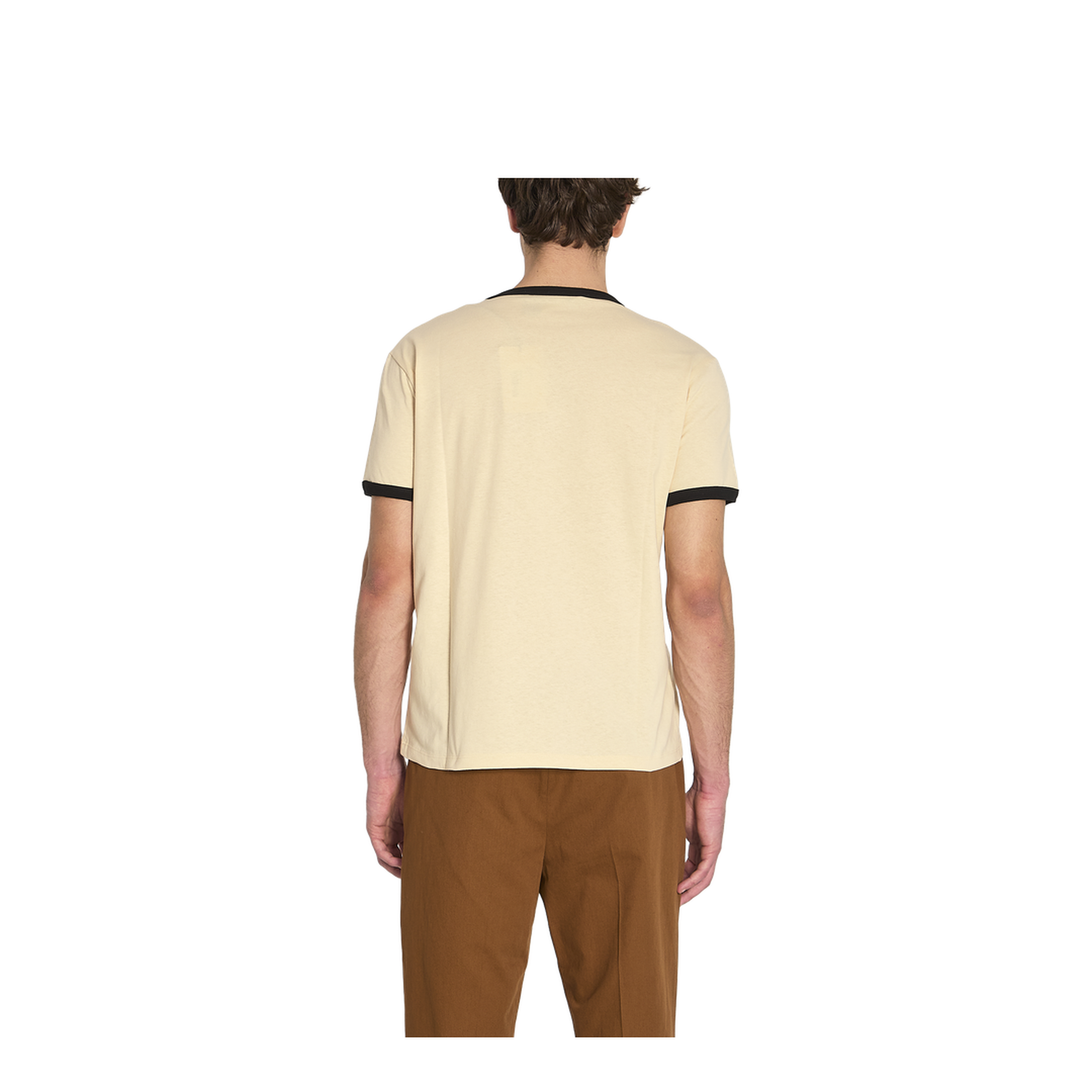Beige Cotton T-Shirt - Image 4