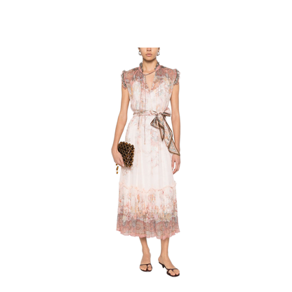 Alchemy Flutter Dress - Pink - Image 3