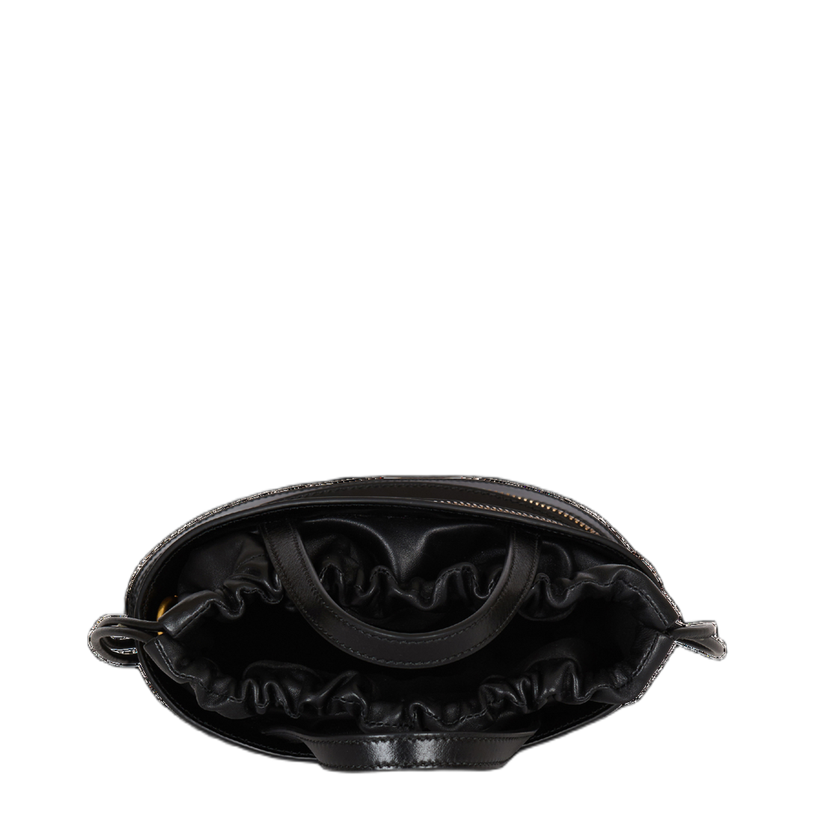 Mini Shuffle Zips Shoulder Bag Leather Black - Image 3