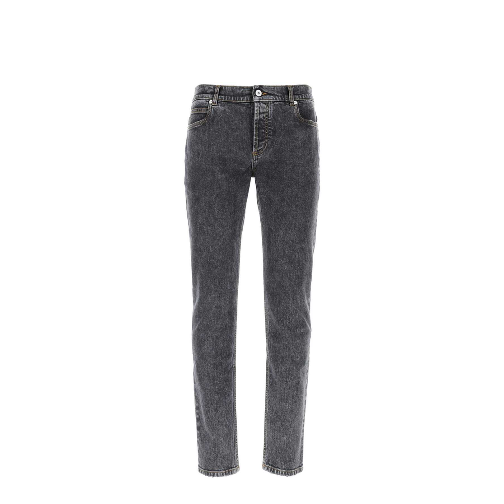 Straight Leg Cotton Jeans with Logo - Image 2
