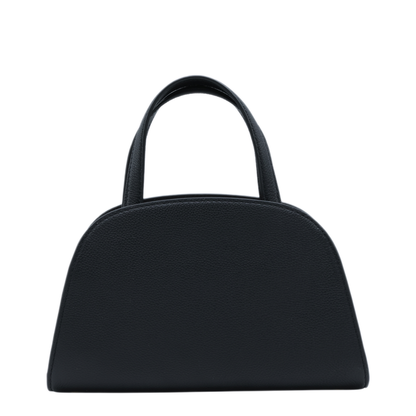 Pebbled Leather Shoulder Bag - Black - Image 5