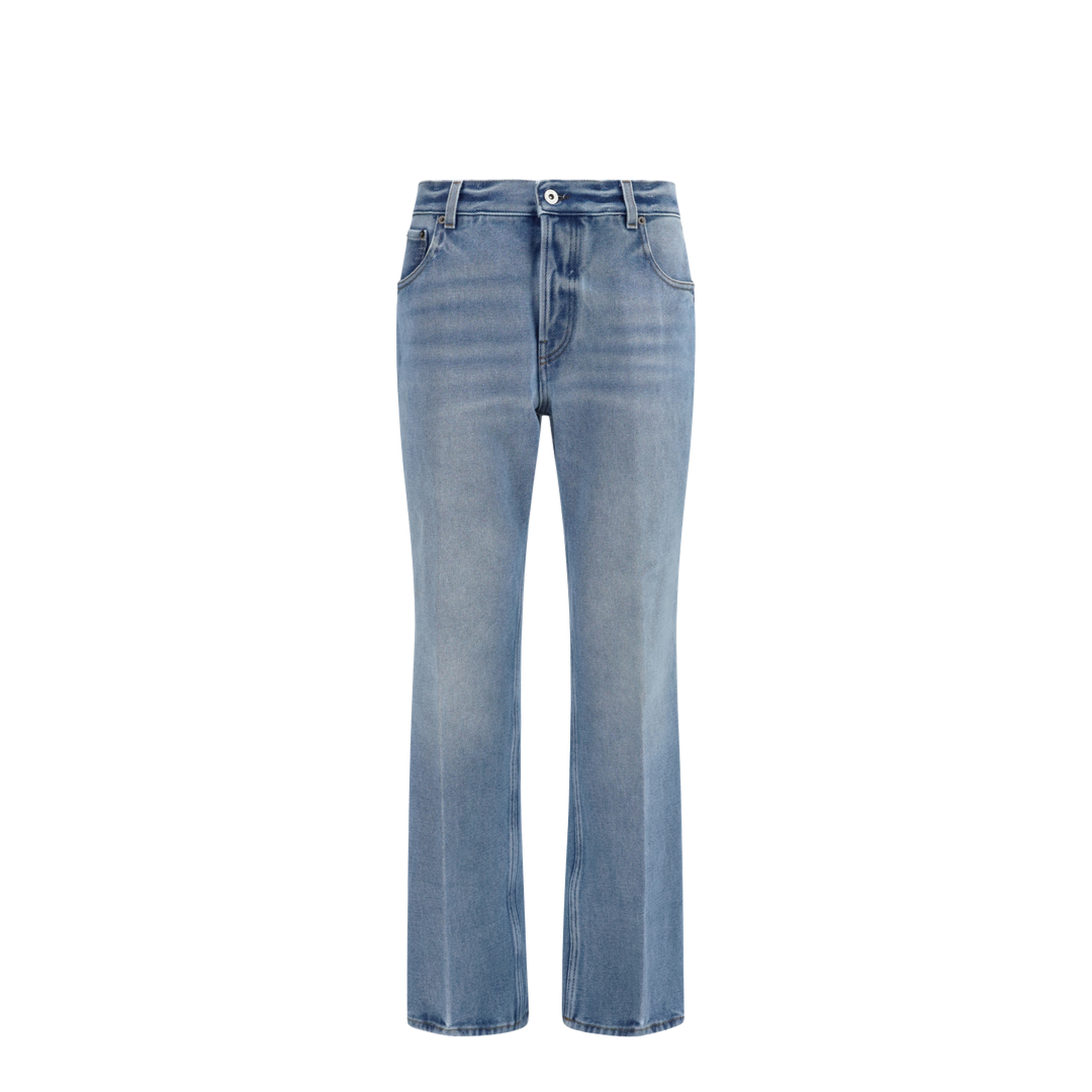 Washed Denim Five-Pocket Jeans - Image 1