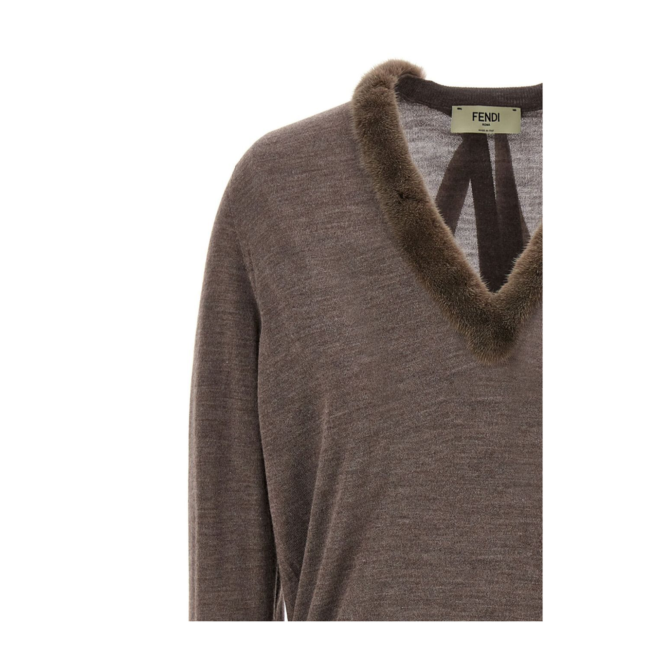 Wool And Silk V-Neck Jumper - Image 4
