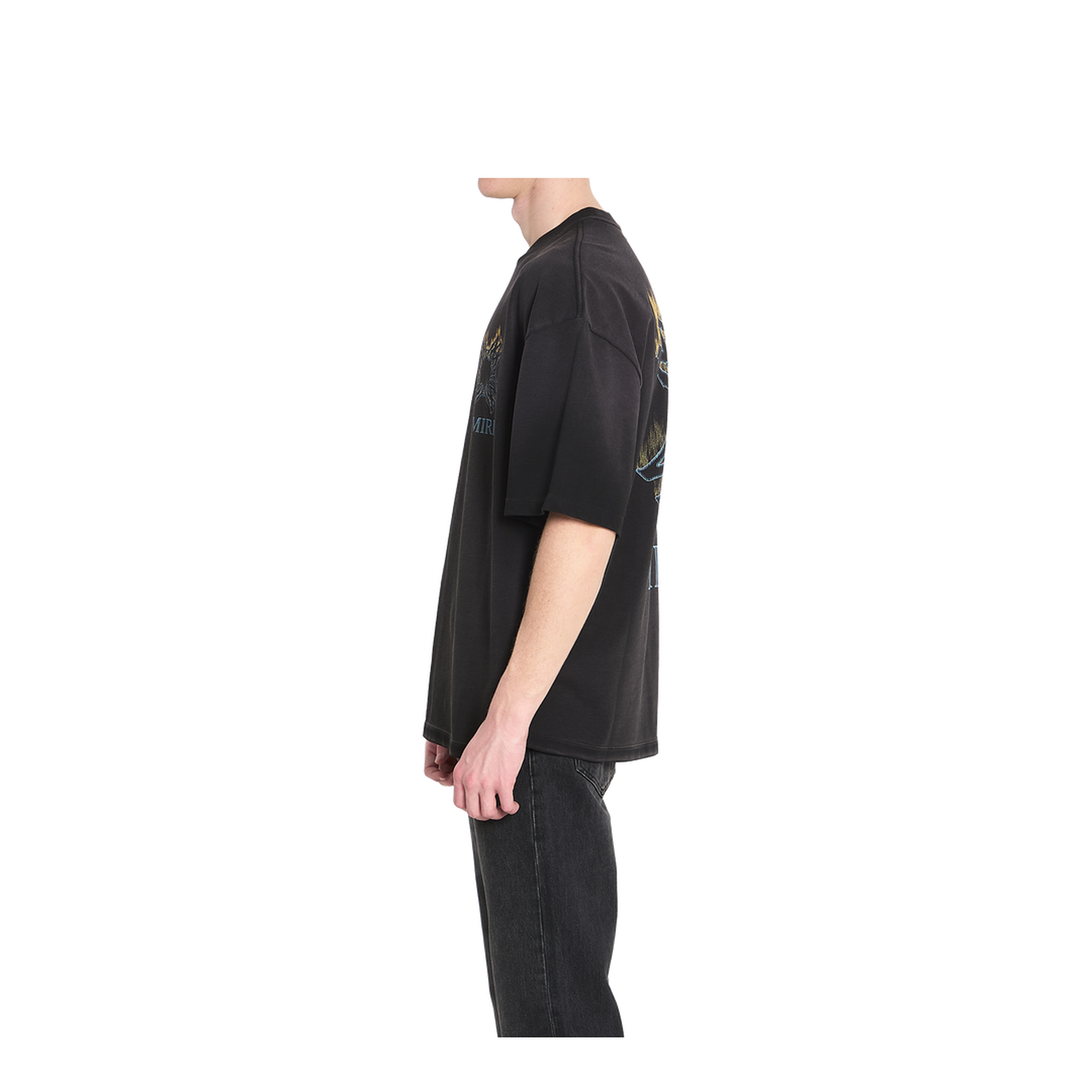 Black Cotton T-Shirt - Image 3