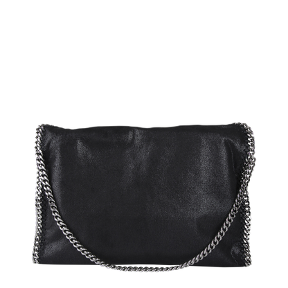 Falabella Fold-Over Shaggy Deer Tote Bag - Black - Image 9