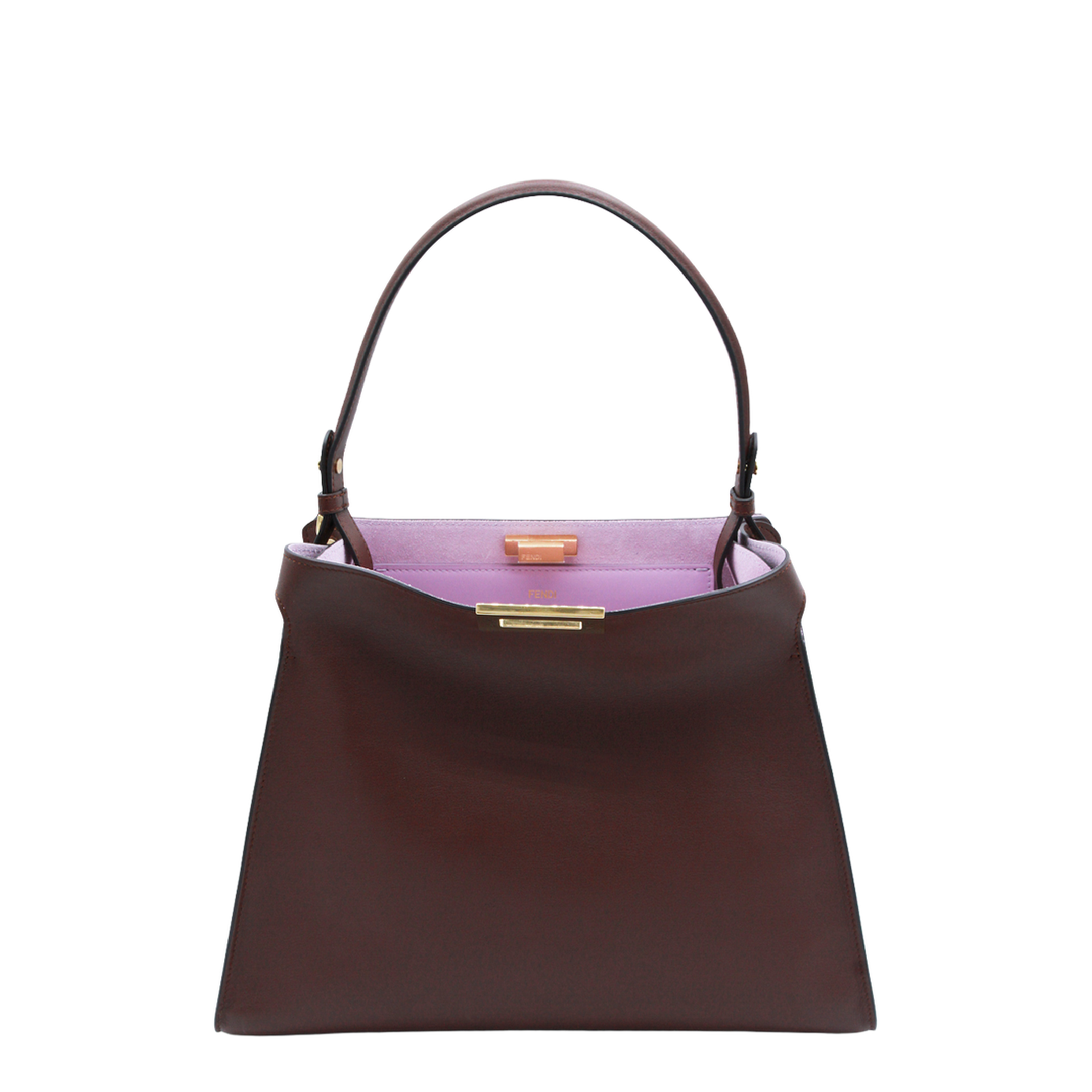 Way Medium Calfskin Top Handle Bag - Dark Brown - Image 1