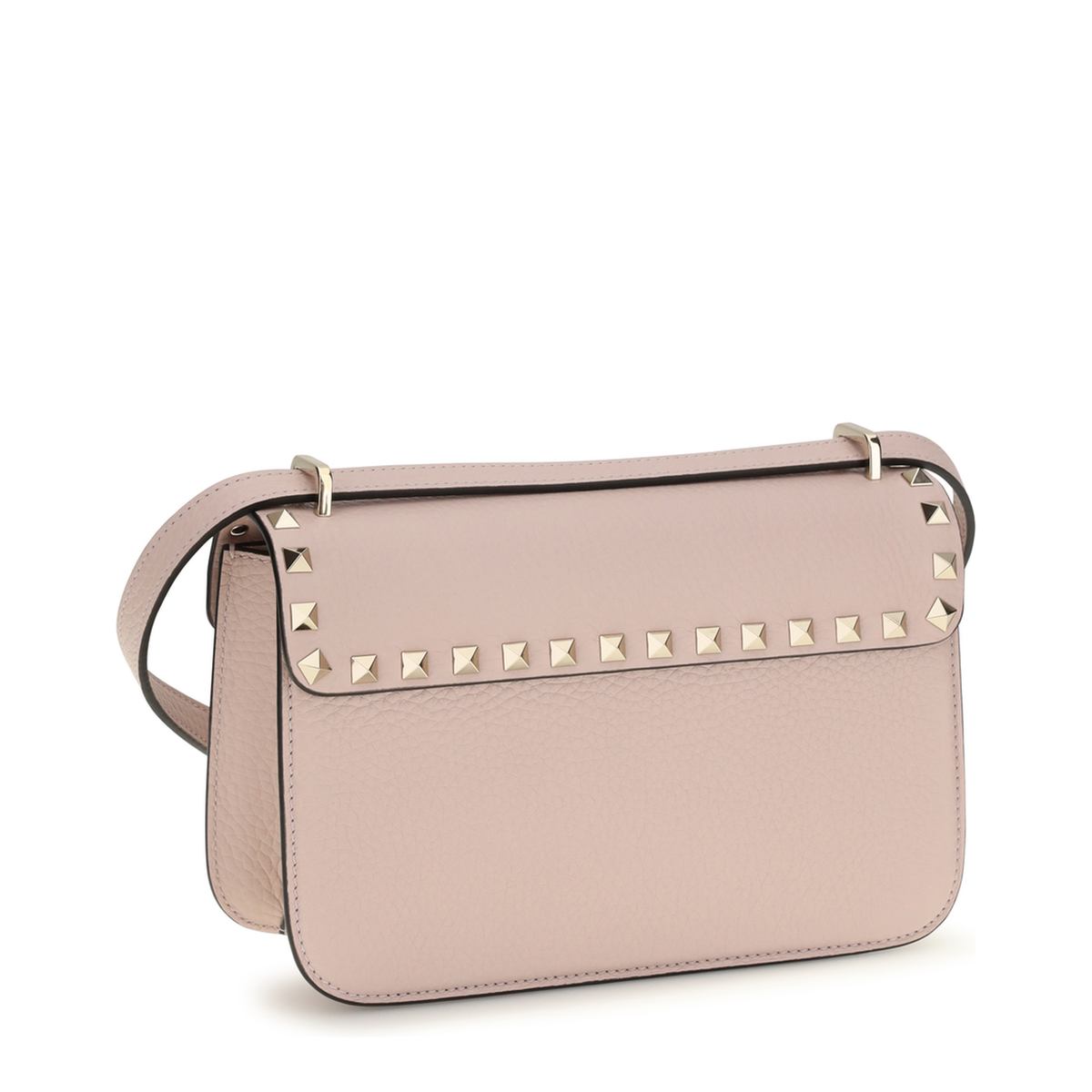 Rockstud Small Calfskin Shoulder Bag - Pink - Image 3