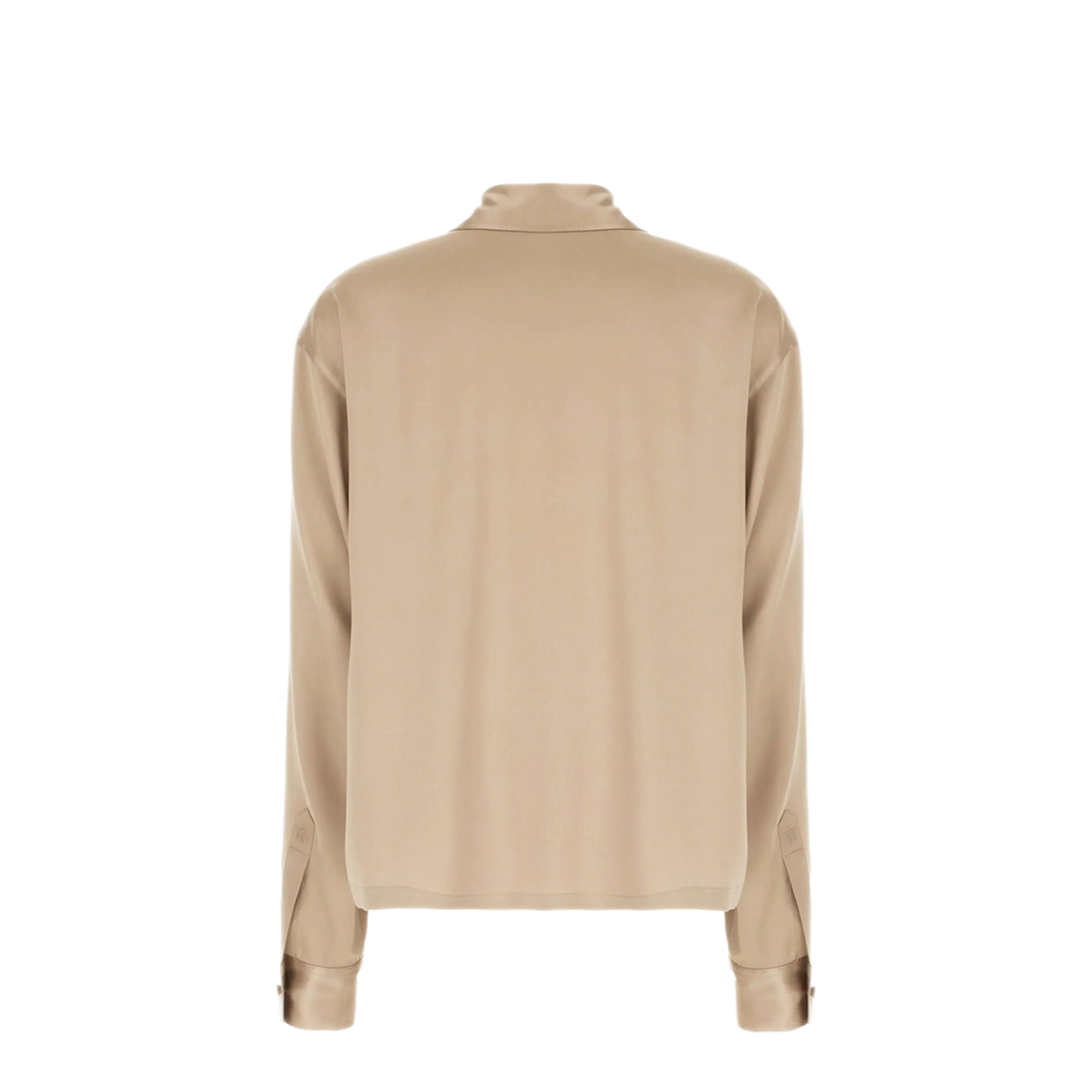 Peach-Feel Silk Satin Polo - Image 2