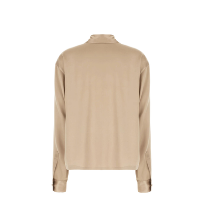 Peach-Feel Silk Satin Polo - Image 2
