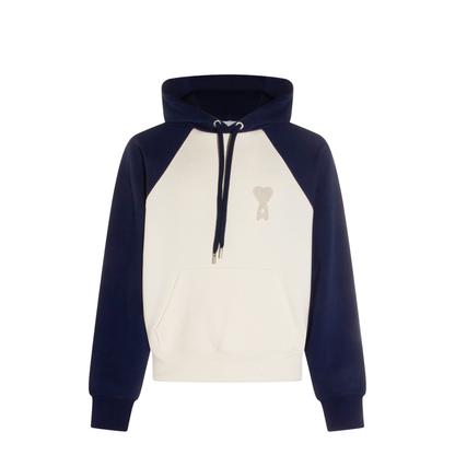 Hoodie in Cream/Blue - Image 1
