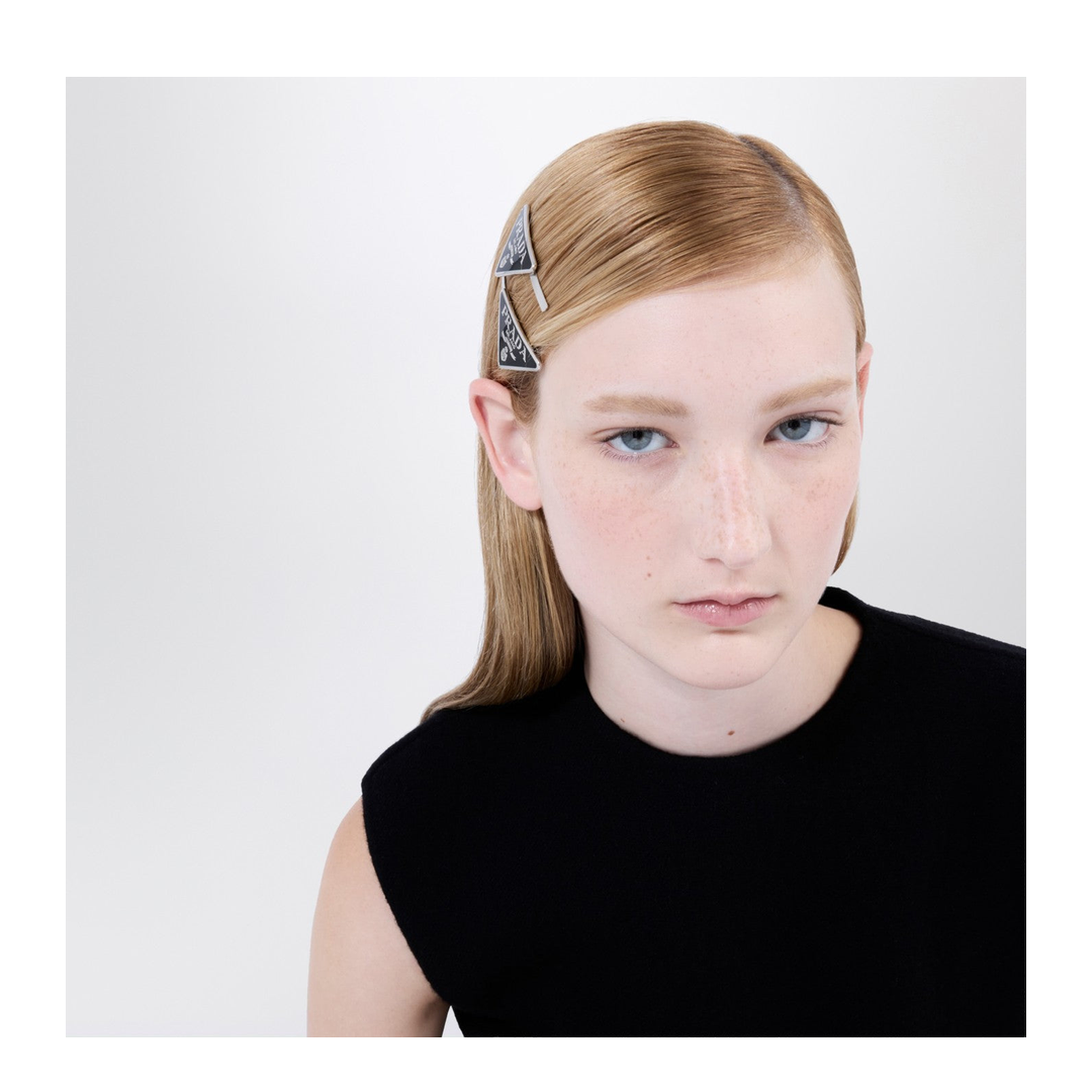 Black Hair Clip with Logo - Image 2
