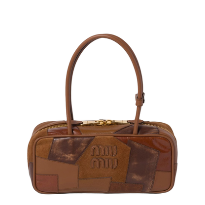 Beau Lambskin Top-Handle Bag - Cognac - Image 1