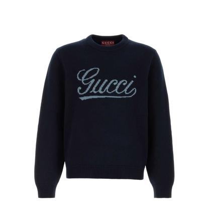 Midnight Blue Wool Sweater - Image 1