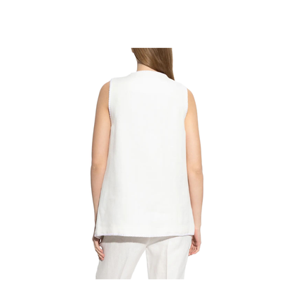 Button-Down Waistcoat with Trims - Image 5