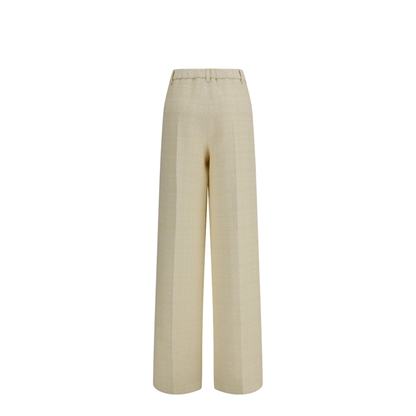 Cotton Tweed Check Pants - Image 2