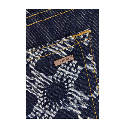 Blue denim mini skirt - Image 3