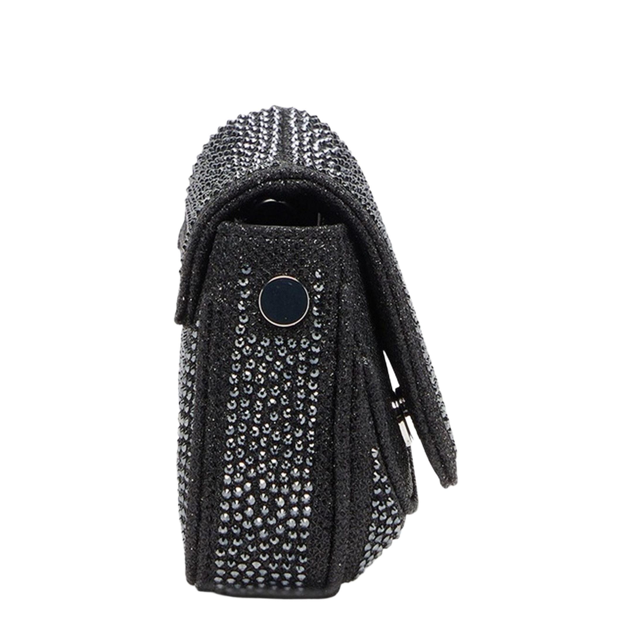 Play XS Rhinestone-Embellished Crossbody Bag - Black - Image 2