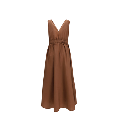 Cotton Poplin Dress Precious Shoulder Detail - Image 2
