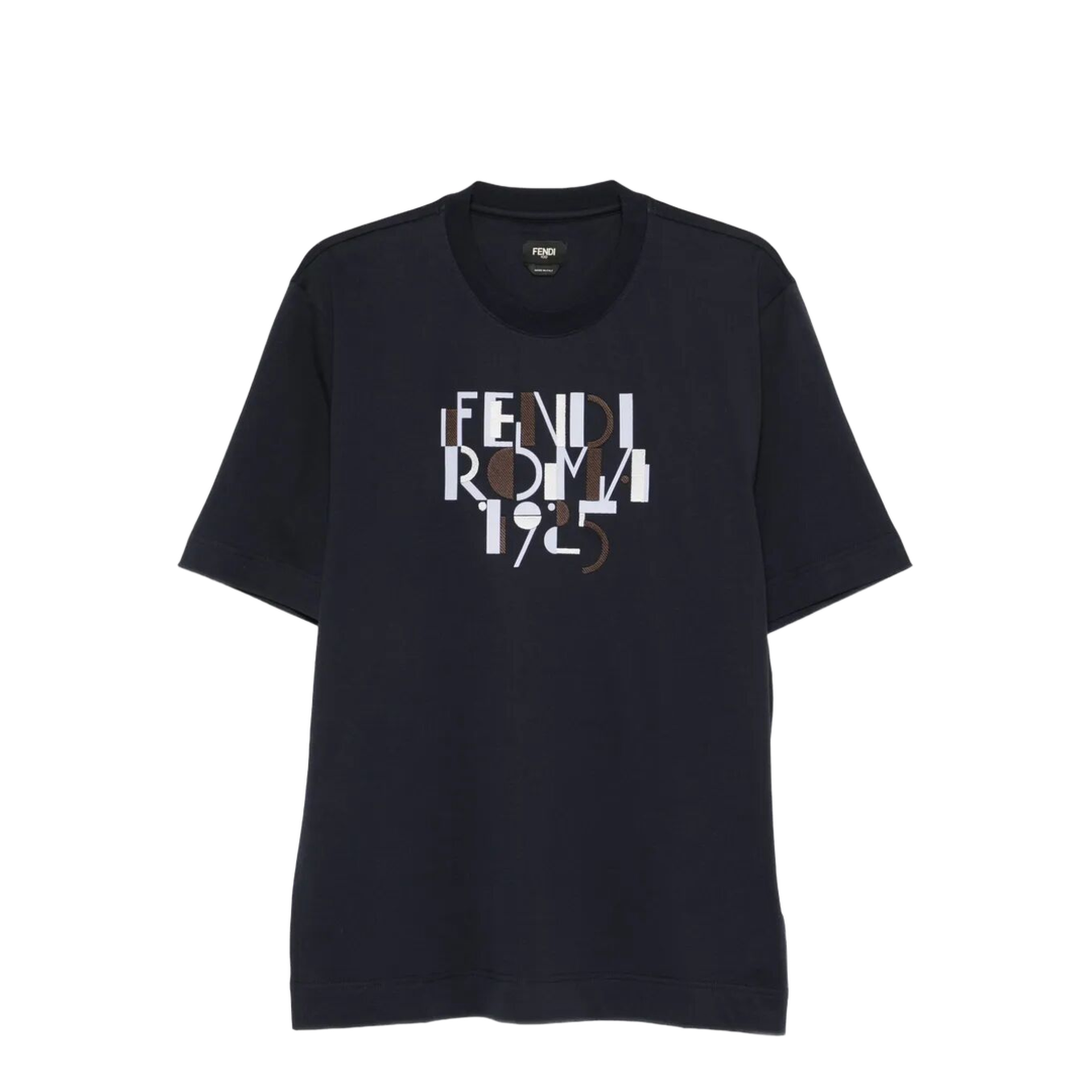 Roma 1925 Print Cotton T-Shirt - Image 1