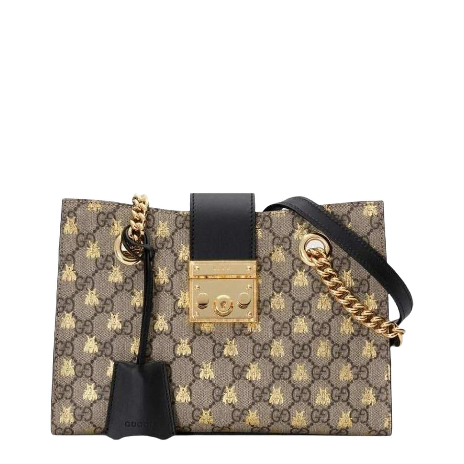 Padlock Small GG Shoulder Bag Beige - Image 1