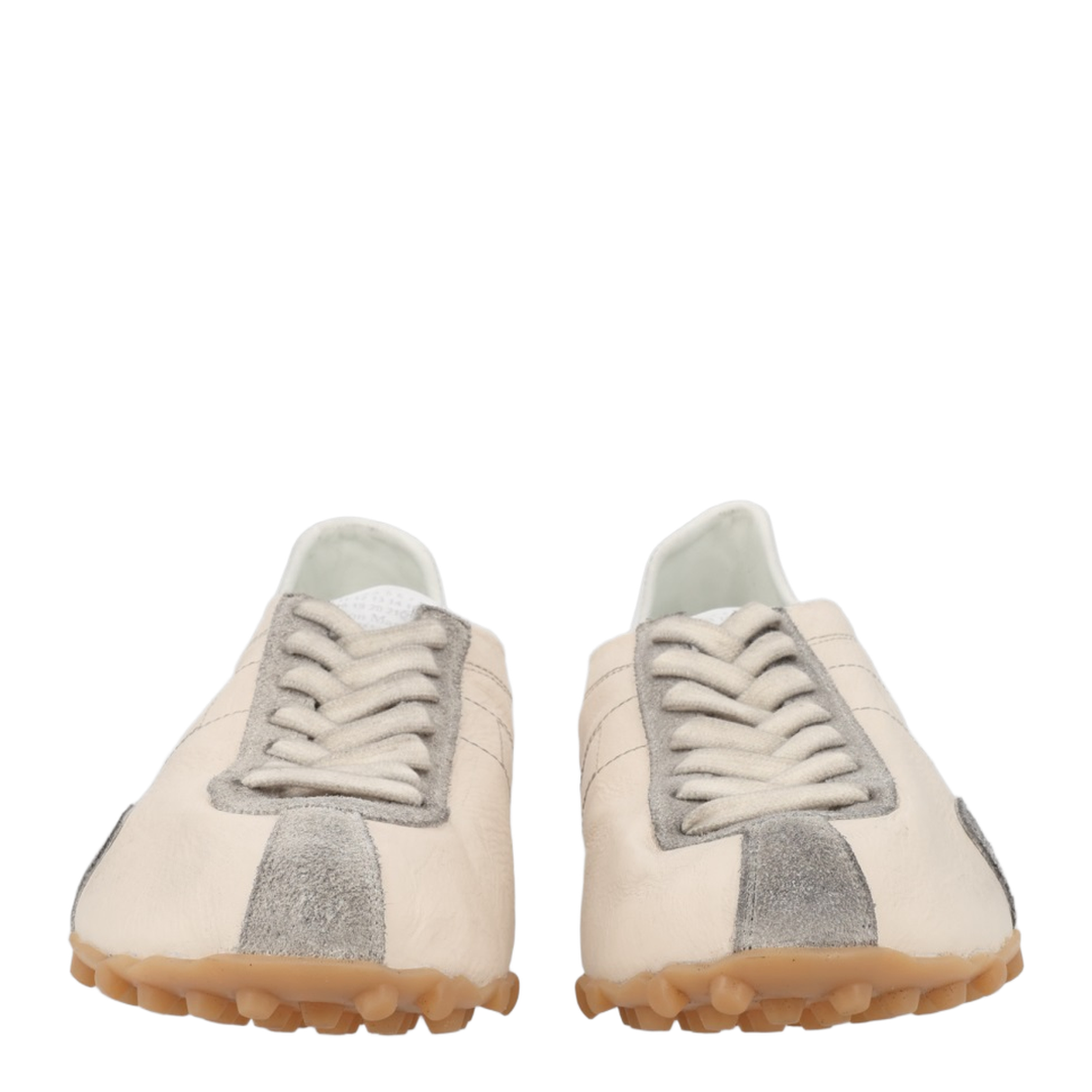 Sprinters Sneakers In Cream Leather And Vintage Suede - Image 1